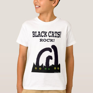 黒猫の石 Tシャツ