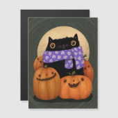 黒猫の秋の季節 ハッピーハロウィン (正面/裏面)
