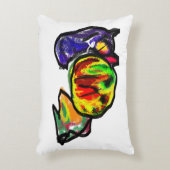 黒猫の秋の待ち アクセントクッション (正面(垂直))