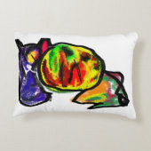 黒猫の秋の待ち アクセントクッション (裏面)