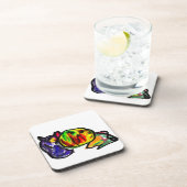 黒猫の秋の待ち コースター (右側)