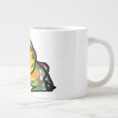 黒猫の秋の待ち ジャンボコーヒーマグカップ (右)