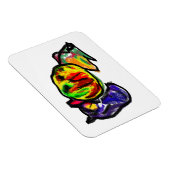 黒猫の秋の待ち マグネット (右側)