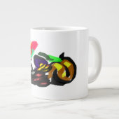 黒猫の秋の輝き ジャンボコーヒーマグカップ (正面右)