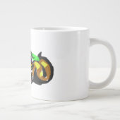 黒猫の秋の輝き ジャンボコーヒーマグカップ (右)