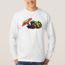 黒猫の秋の輝き Tシャツ