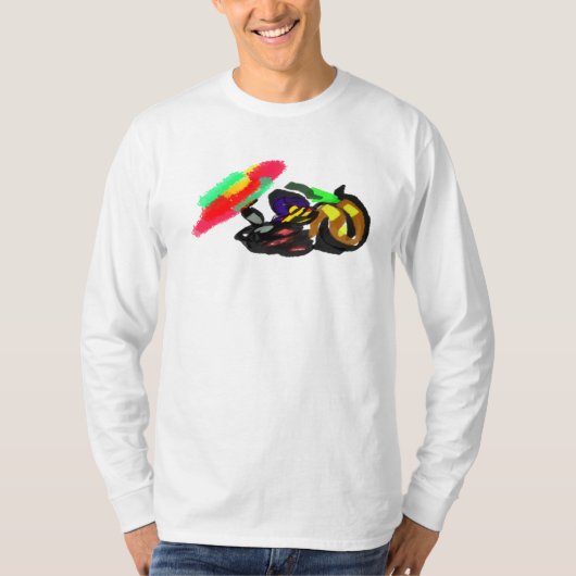 黒猫の秋の輝き Tシャツ (正面)