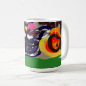 黒猫の秋茶 コーヒーマグカップ (正面右)