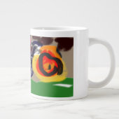 黒猫の秋茶 ジャンボコーヒーマグカップ (右)