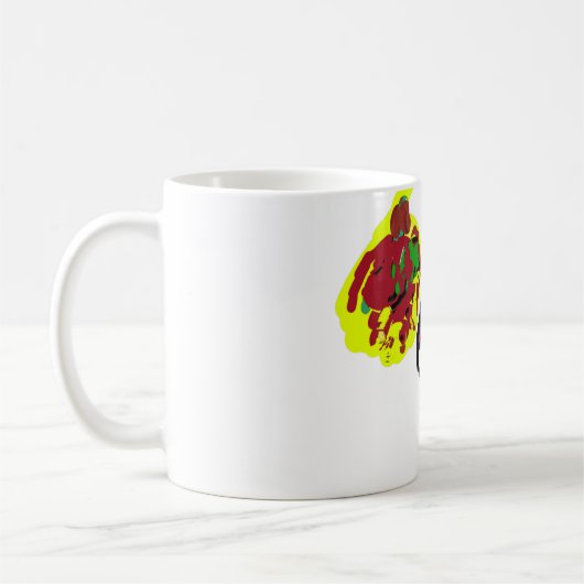 黒猫の秋 コーヒーマグカップ (左)