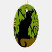 黒猫の竹 セラミックオーナメント (右)