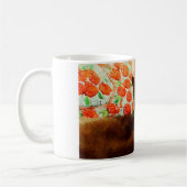 黒猫の絵画のマグ コーヒーマグカップ (左)