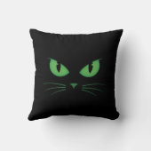 黒猫の緑の目 スプーキー クッション (裏面)