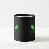 黒猫の緑の目 スプーキー マグカップ (中央)