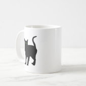 黒猫の緑の瞳 コーヒーマグカップ (正面左)