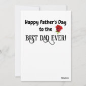 黒猫の美しい最高のパパ永遠の父の日カード 招待状 (裏面)