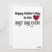 黒猫の美しい最高のパパ永遠の父の日カード 招待状 (裏面)