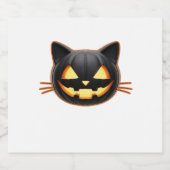 黒猫の自転車ブラック猫アートクラシックT志 スパークリングワインラベル (シングルラベル)