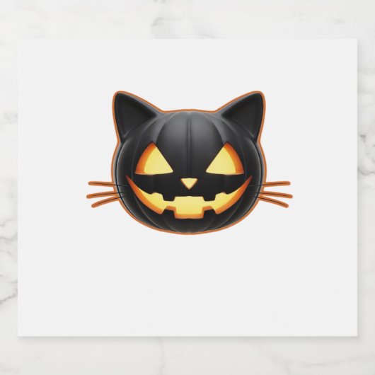 黒猫の自転車ブラック猫アートクラシックT志 スパークリングワインラベル (シングルラベル)