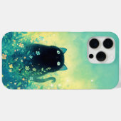 黒猫の花畑の幻想 Case-Mate iPhoneケース (裏面 (横))