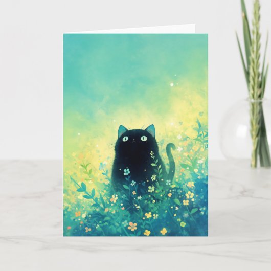 黒猫の花畑幻想 カード (正面)