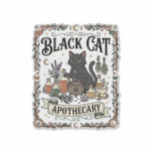 黒猫の薬局 猫 魔女 ミスティック アポセカリー シール (正面)