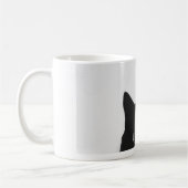 黒猫の視線マグ コーヒーマグカップ (左)