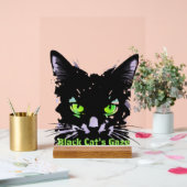 黒猫の視線 アクリルサイン (ウェディング)