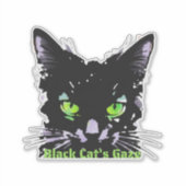 黒猫の視線 シール (正面)