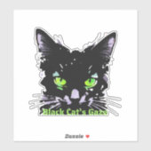 黒猫の視線 シール (シート)