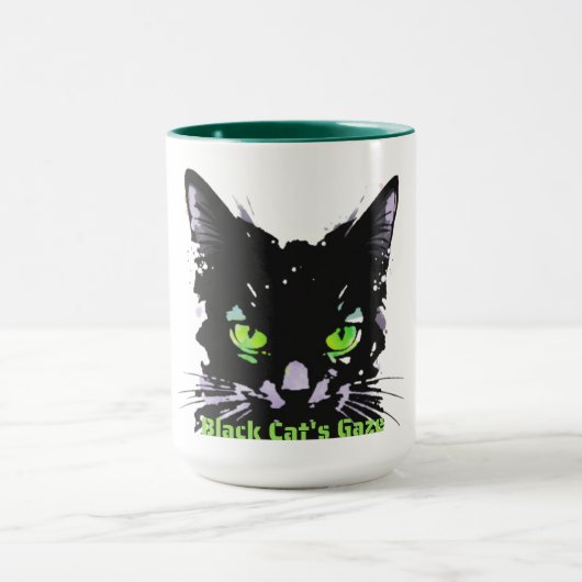 黒猫の視線 マグカップ (中央)