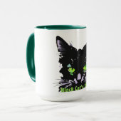 黒猫の視線 マグカップ (正面左)