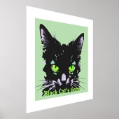 黒猫の視線 箔ポスター (レイダウン)