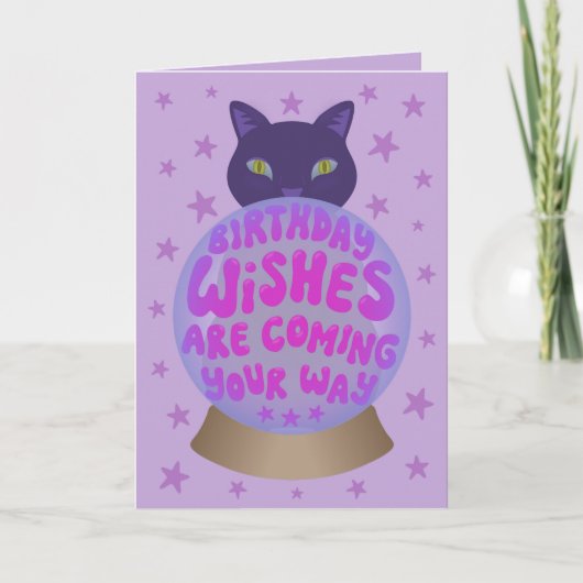 黒猫の誕生日占い カード (正面)