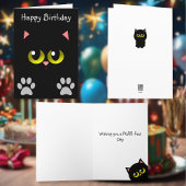 黒猫の誕生日 カード