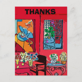 黒猫の赤い部屋 ポストカード