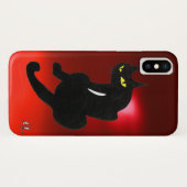 黒猫の赤のルビー Case-Mate iPhoneケース (裏面(横))