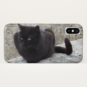 黒猫の電話箱 iPhone X ケース