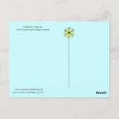 黒猫の青いターコイズ ポストカード (裏面)