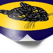 黒猫の顔の写真プリント フォトプリント            (角)