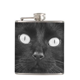 黒猫の顔-フラスコ フラスク