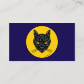 黒猫の顔 名刺 (裏面)