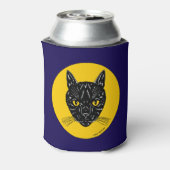 黒猫の顔 缶クーラー (缶裏面)