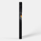 黒猫の顔 iPhoneケース (右側面)