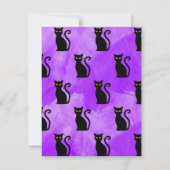 黒猫の魔女ハロウィーンバチェロレッテパーティー 招待状 (裏面)