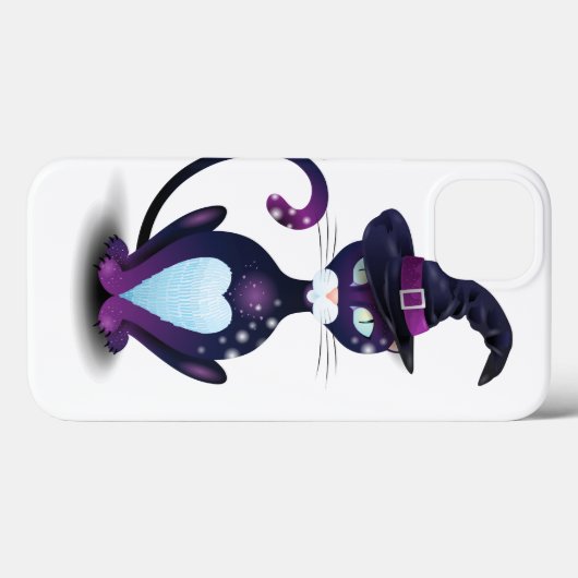 黒猫の魔女帽 Case-Mate iPhoneケース (裏面 (横))