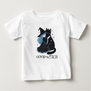 黒猫の魔女 ベビーTシャツ