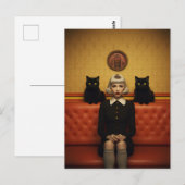 黒猫の魔女 ポストカード (正面/裏面)