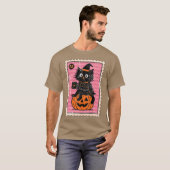 黒猫の魔女 Tシャツ (正面フル)