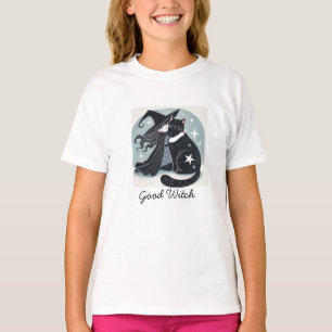 黒猫の魔女 Tシャツ